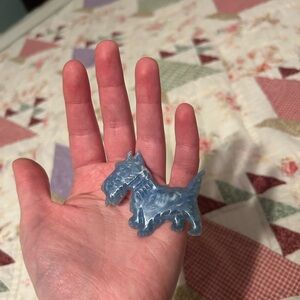 Blue vintage Scotty Dog decor